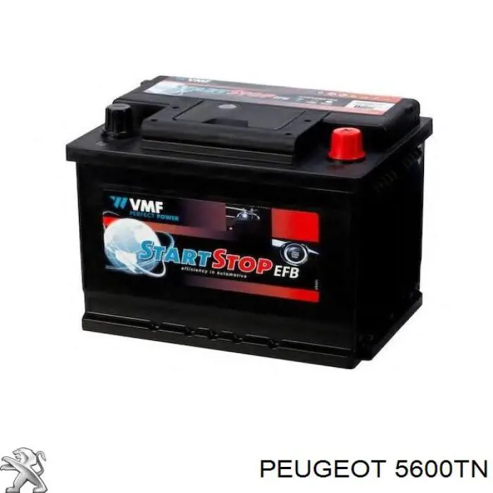 Batería de arranque 5600TN Peugeot/Citroen