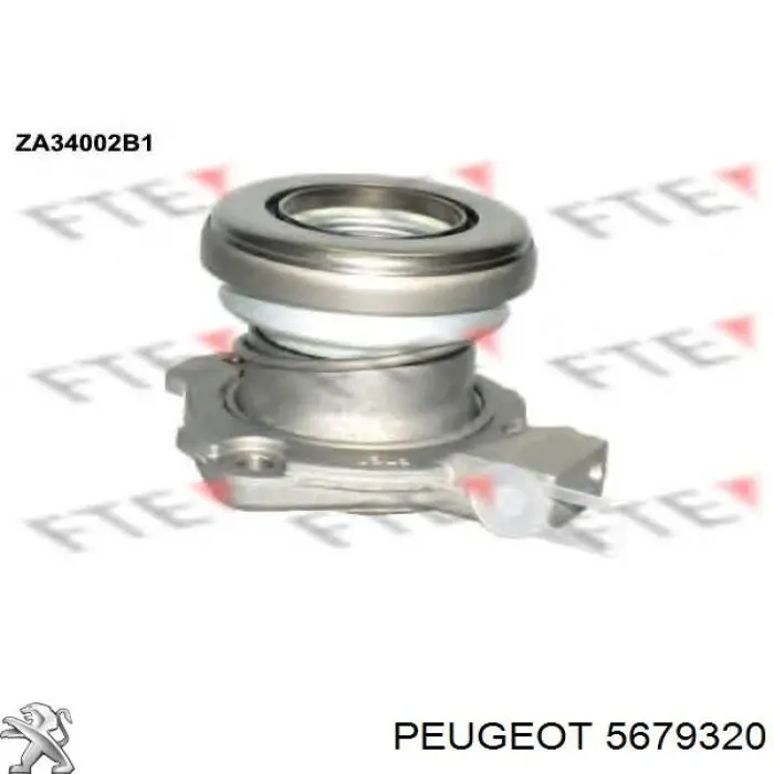 5679320 Peugeot/Citroen Цилиндр сцепления рабочий в сборе с выжимным подшипником
