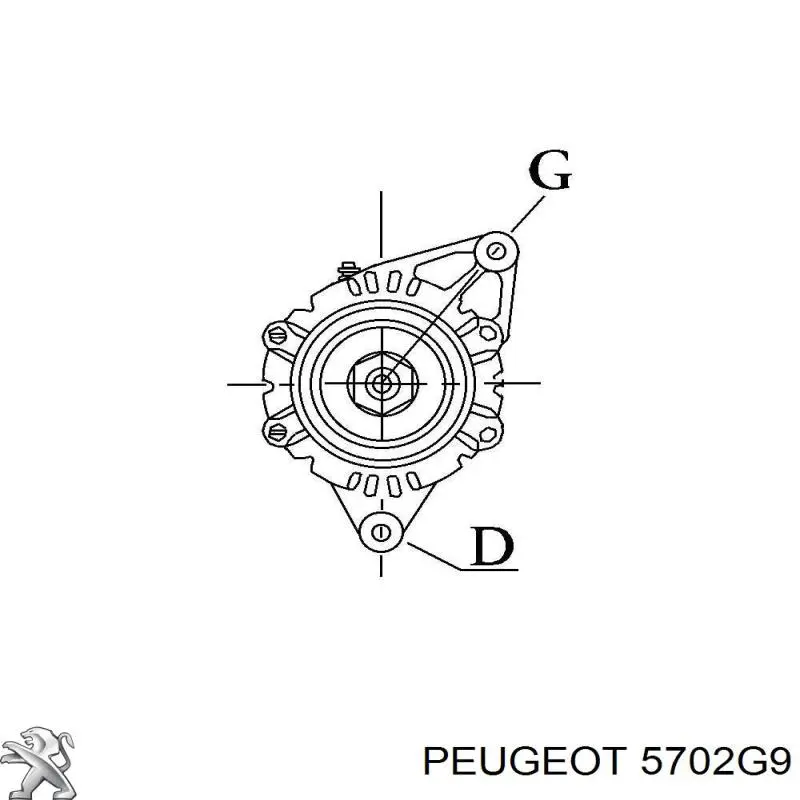 Автомобильный генератор Peugeot/Citroen 5702G9 цена, от 164.79 USD