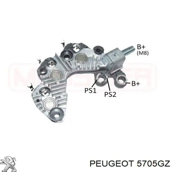 Автомобильный генератор Peugeot/Citroen 5705GZ цена, от 59.03 USD