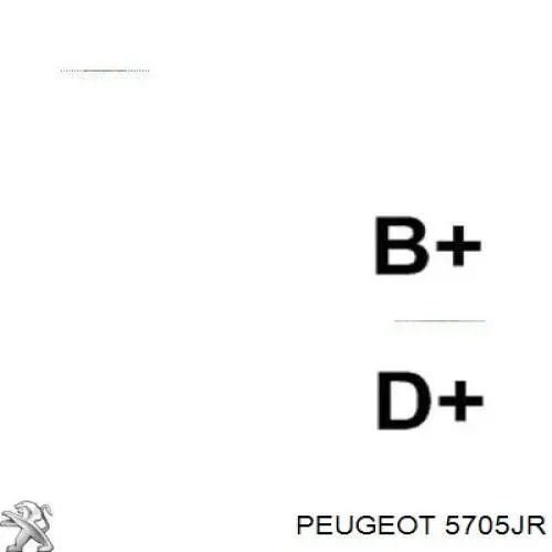 Alternador 5705JR Peugeot/Citroen
