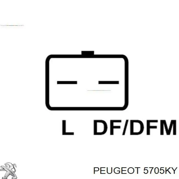 Автомобильный генератор Peugeot/Citroen 5705KY цена, от 73.41 USD