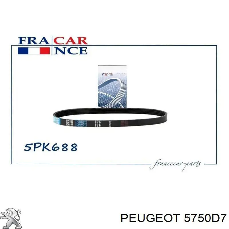 5750D7 Peugeot/Citroen ремень генератора