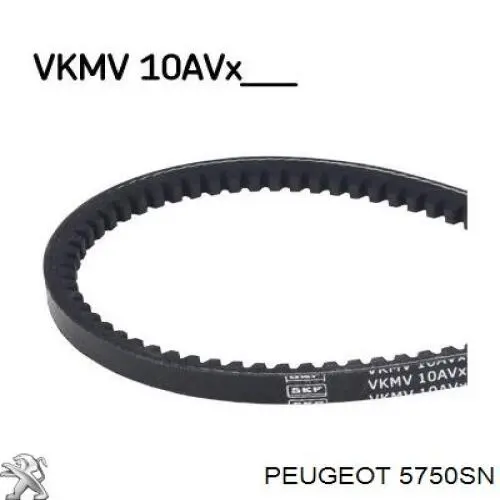 Клиновый ремень Peugeot/Citroen 5750SN цена, от 21.59 USD
