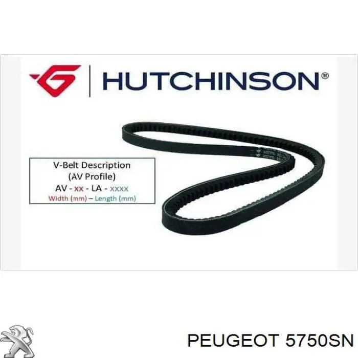 Купить 5750SN Peugeot/Citroen Ремень генератора