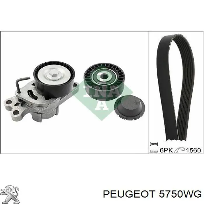 5750WG Peugeot/Citroen ремень генератора