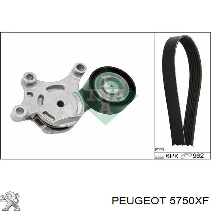 Клиновый ремень Peugeot/Citroen 5750XF цена, от 9.19 USD