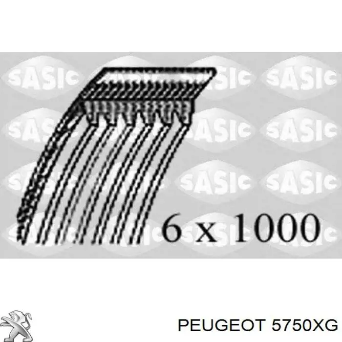 Ремень генератора 5750XG Peugeot/Citroen