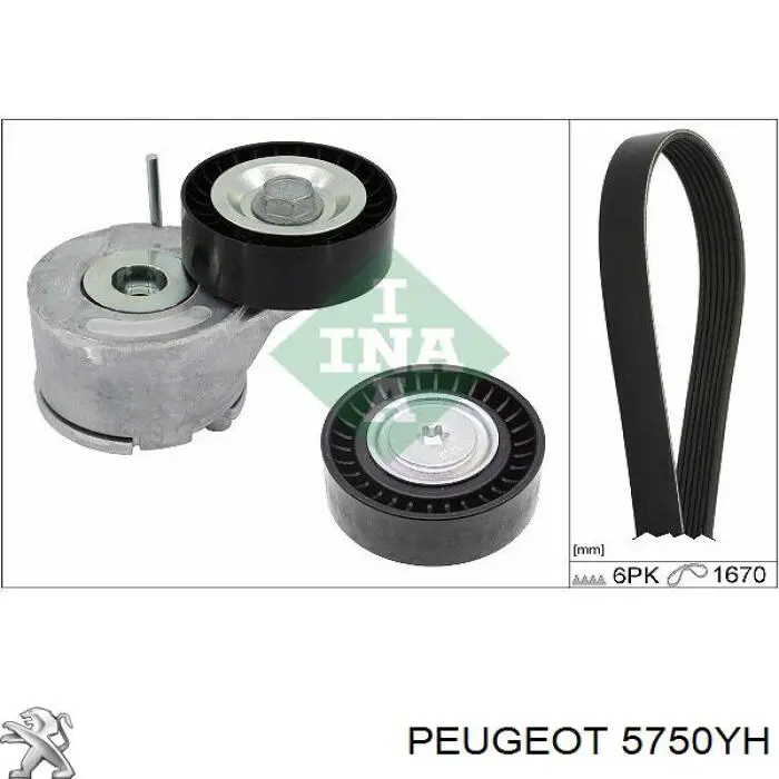 Купить 5750YH Peugeot/Citroen Ремень генератора