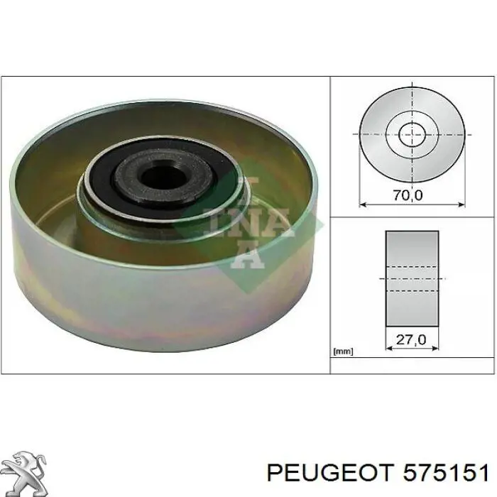 Ролик натяжителя приводного ремня Peugeot/Citroen 575151