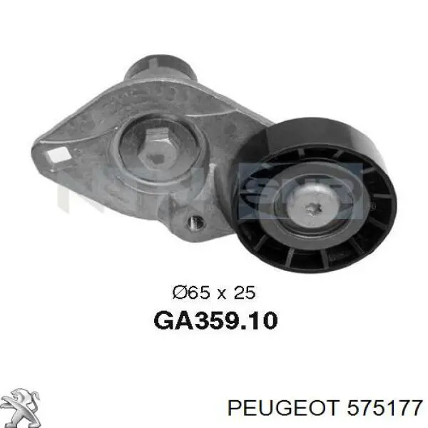 575177 Peugeot/Citroen натяжитель приводного ремня