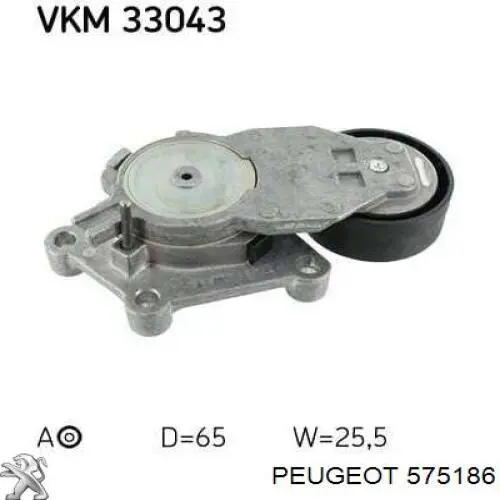 Роликовий модуль натяжителя ремня Peugeot/Citroen 575186 цена, от 27.04 USD