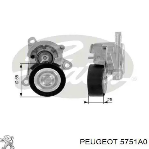 5751A0 Peugeot/Citroen натяжитель приводного ремня