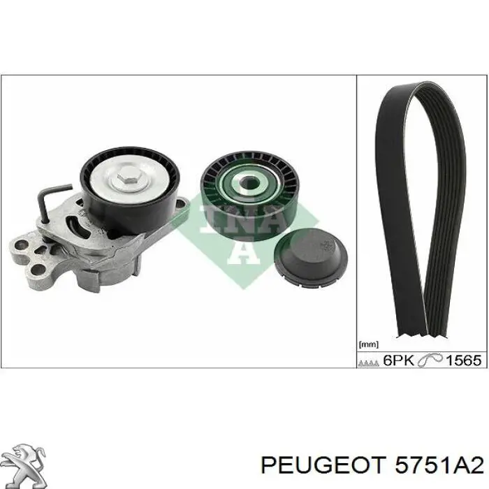 Натяжитель приводного ремня 5751A2 Peugeot/Citroen