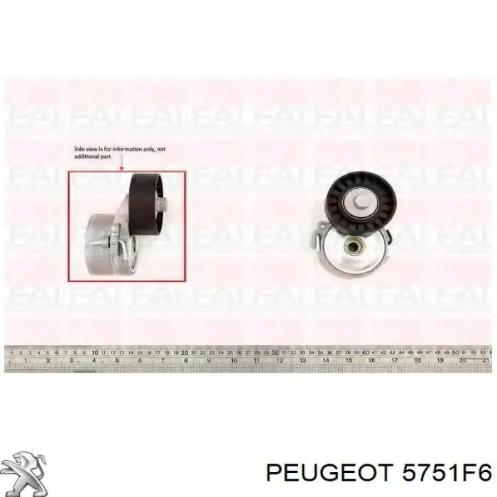 Compre 5751F6 Peugeot/Citroen Reguladora de tensão da correia de transmissão