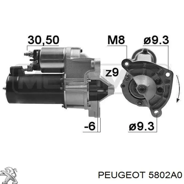 5802A0 Peugeot/Citroen