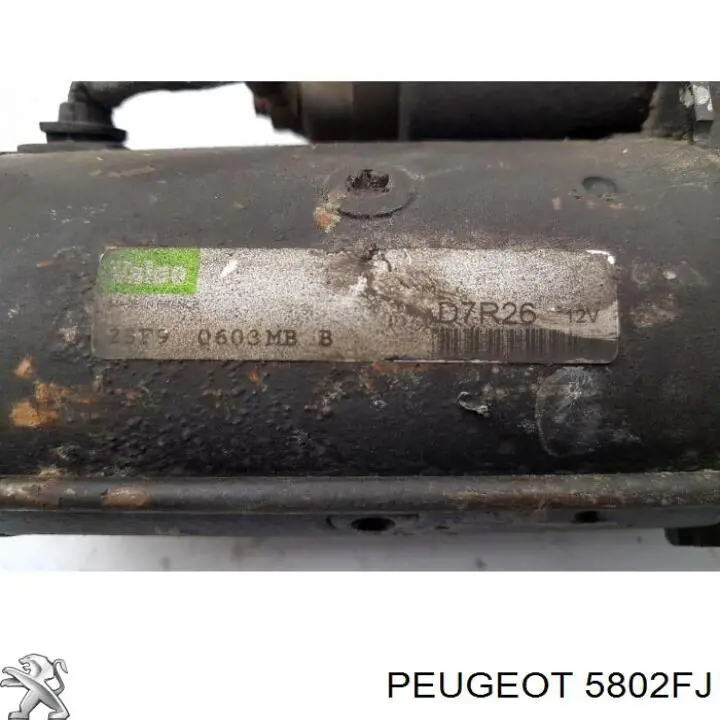 Стартер 5802FJ Peugeot/Citroen