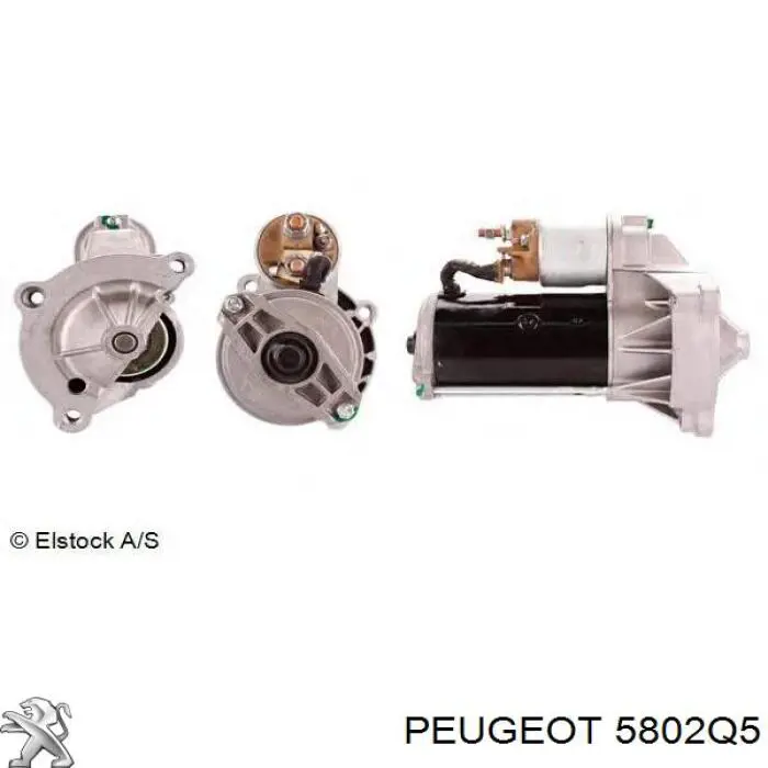 Стартер Peugeot/Citroen 5802Q5 цена, от 64.65 USD
