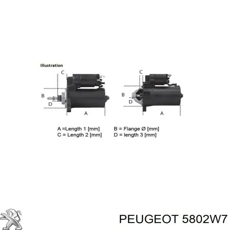 Купить 5802W7 Peugeot/Citroen Стартер