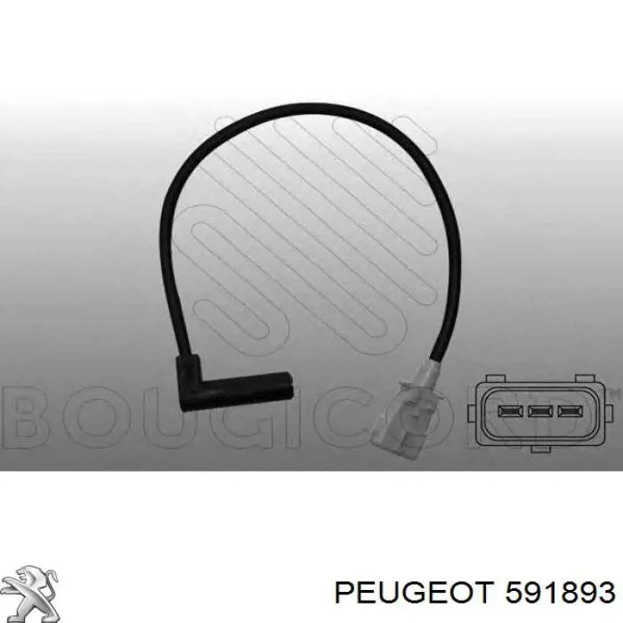 591893 Peugeot/Citroen датчик коленвала