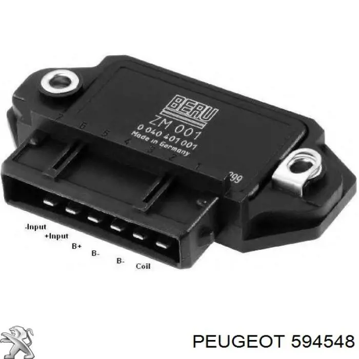 594548 Peugeot/Citroen модуль зажигания (коммутатор)