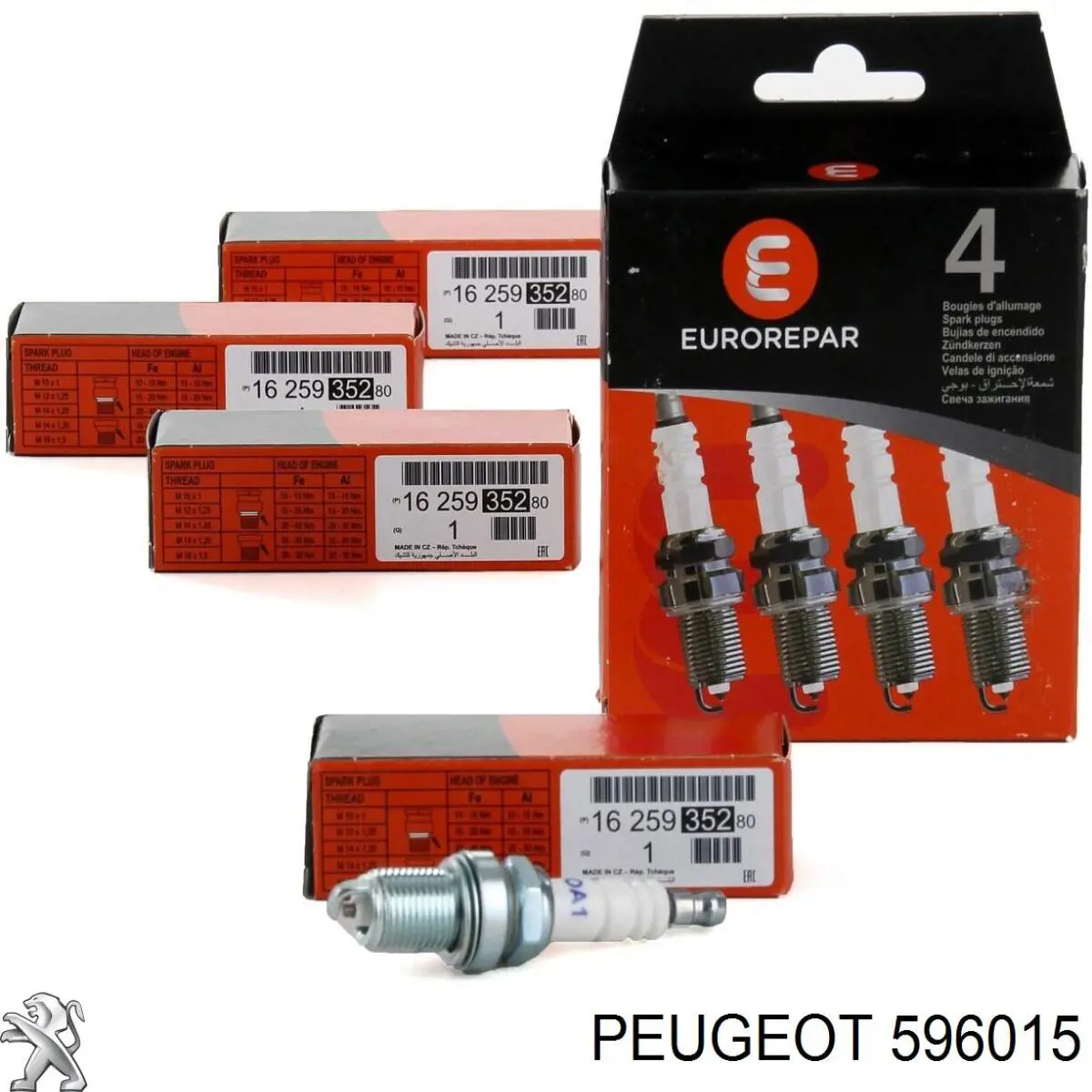 Свеча Peugeot/Citroen 596015
