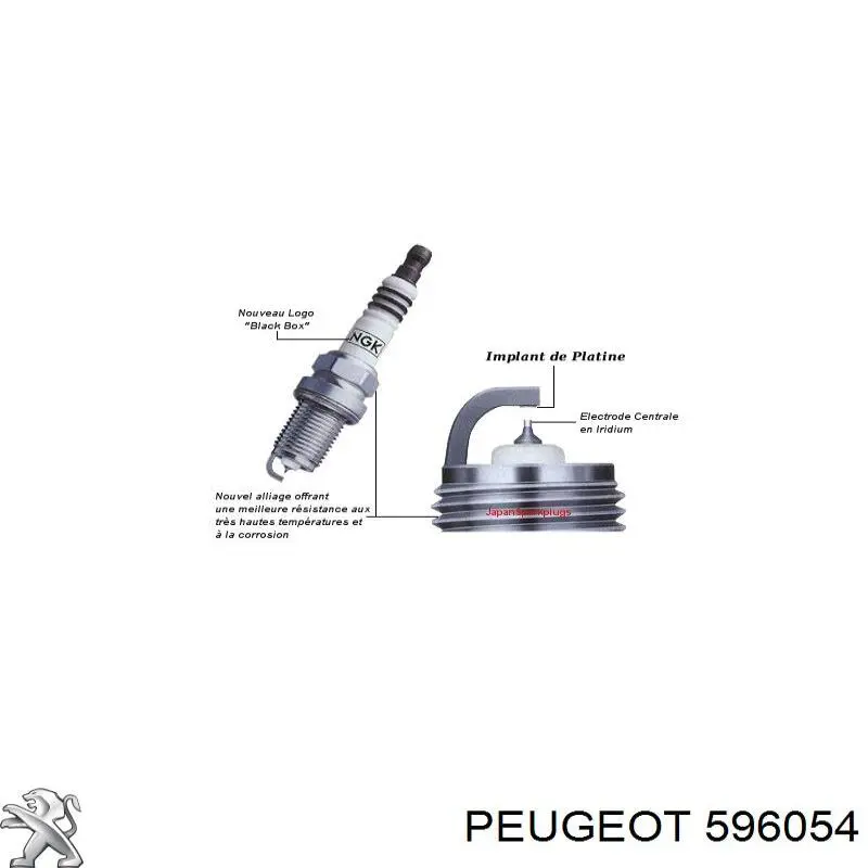 Свеча Peugeot/Citroen 596054