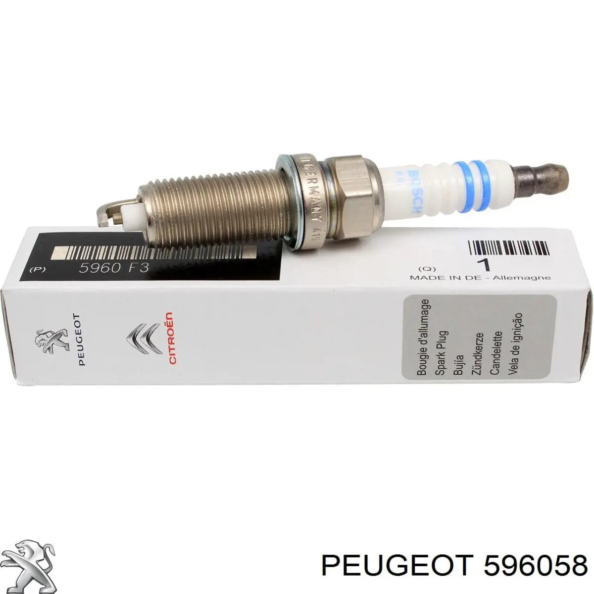Свеча зажигания Peugeot/Citroen 596058 цена, от 3.87 USD