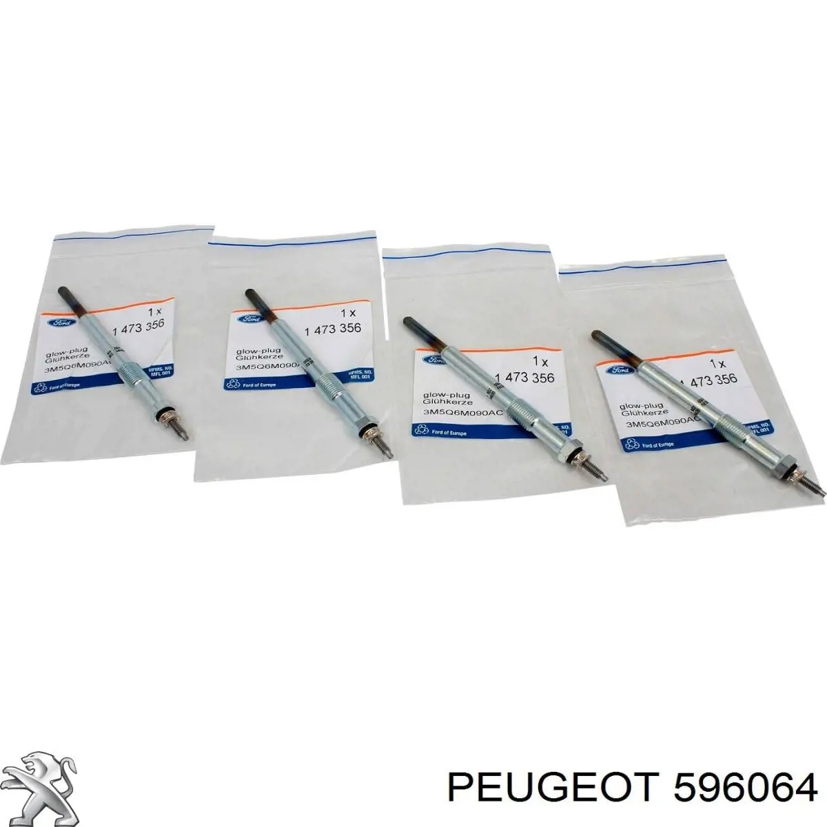 Свечи накала 596064 Peugeot/Citroen