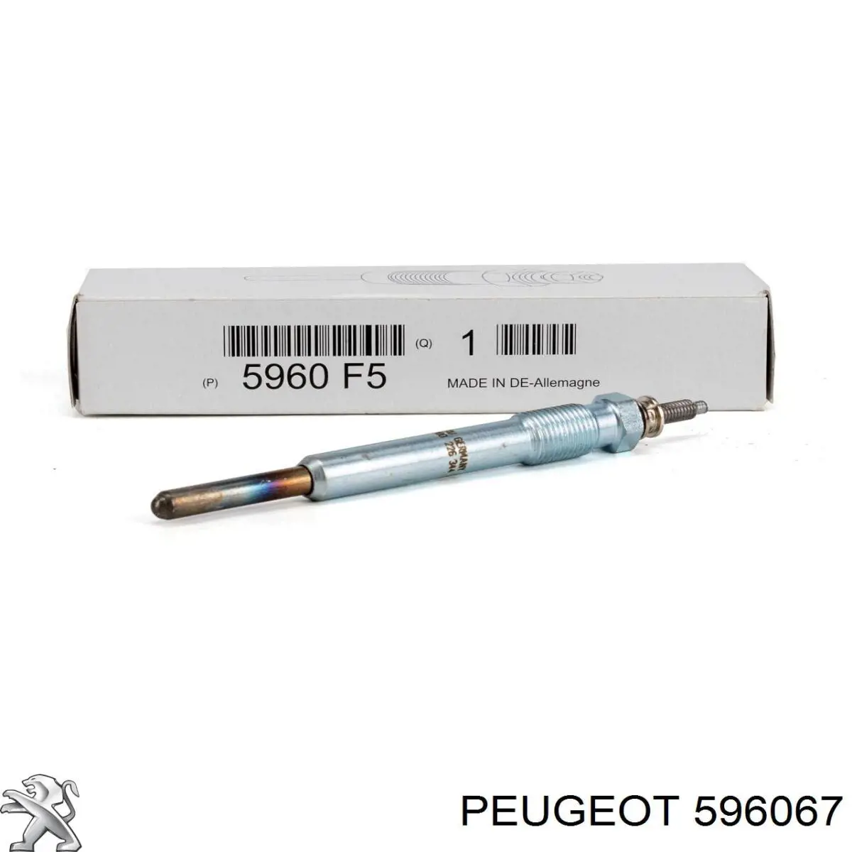 Bujía de incandescencia 596067 Peugeot/Citroen