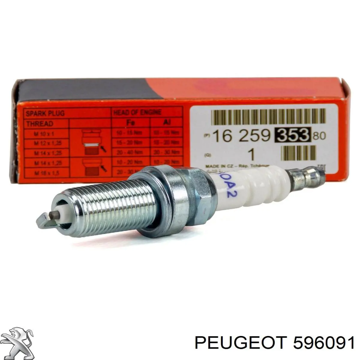 Купить 596091 Peugeot/Citroen Свечи автомобильные