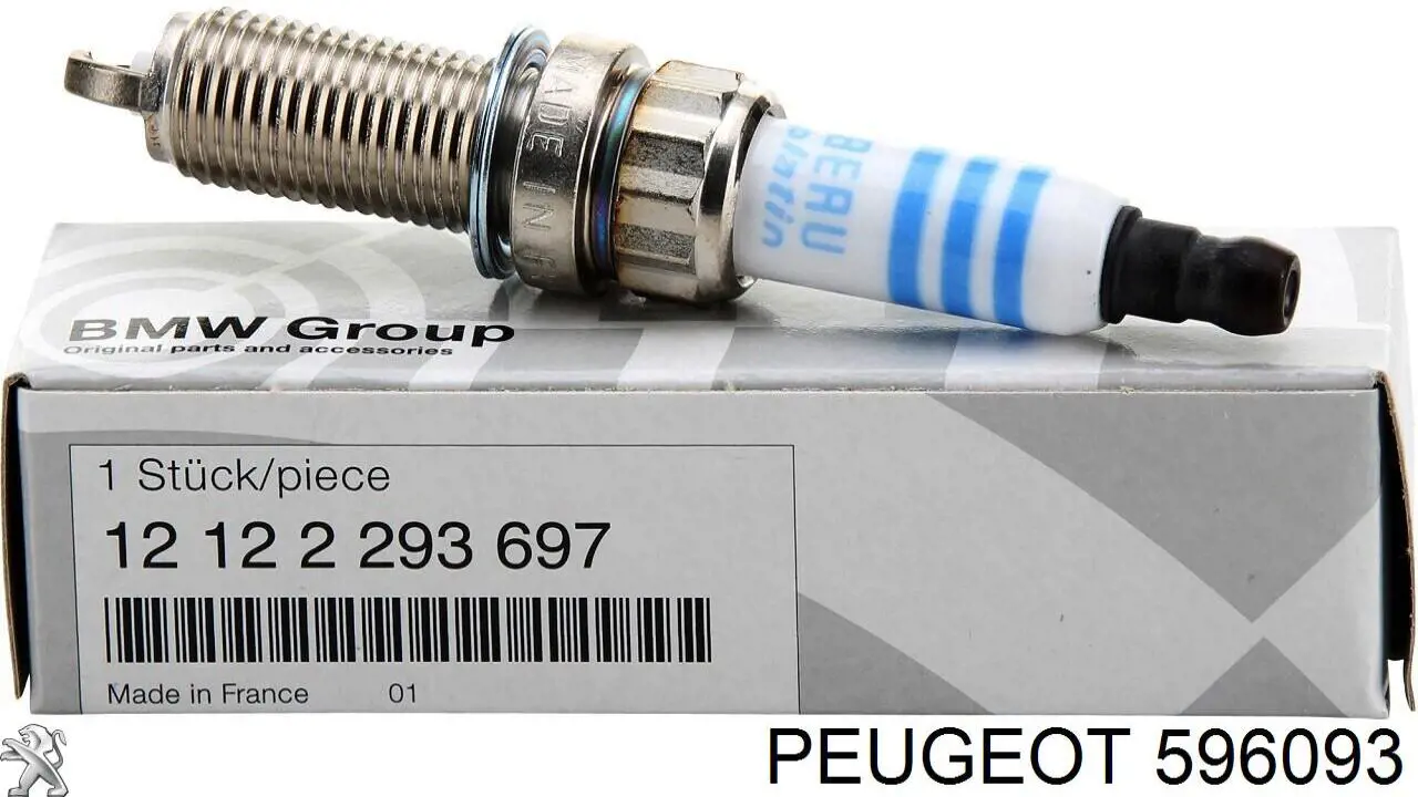 Свечи зажигания 596093 Peugeot/Citroen