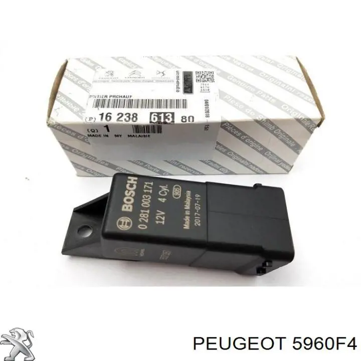 Свечи накала Peugeot/Citroen 5960F4 цена, от 7.40 USD