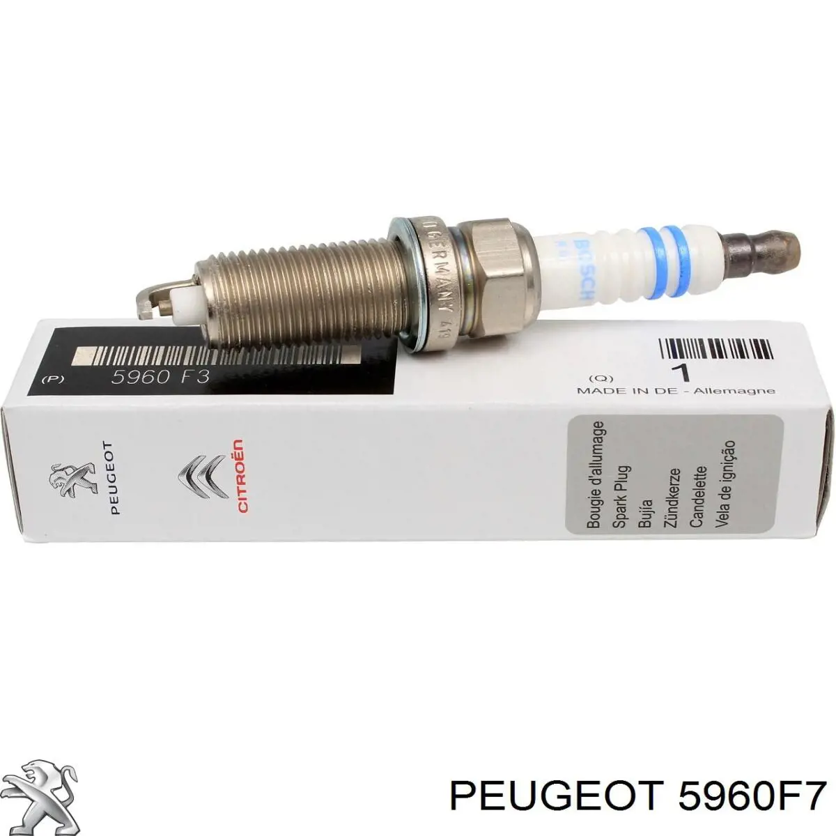 Свеча зажигания Peugeot/Citroen 5960F7 цена, от 4.31 USD