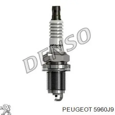 5960J9 PEUGEOT Bujía original y equivalente