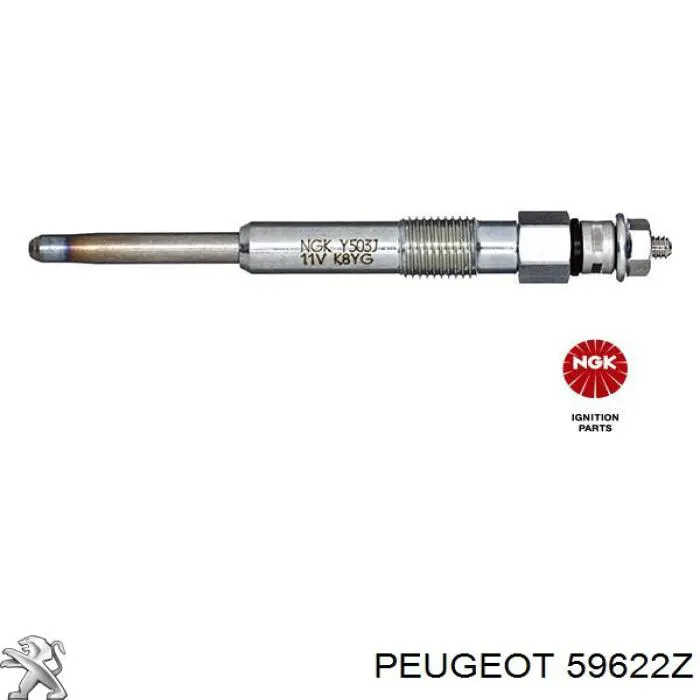 Свечи накала Peugeot/Citroen 59622Z цена, от 7.08 USD