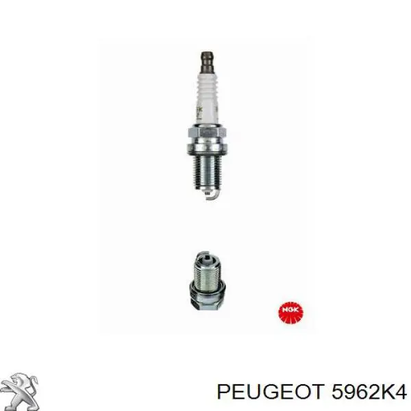 Свеча зажигания Peugeot/Citroen 5962K4 цена, от 2.80 USD