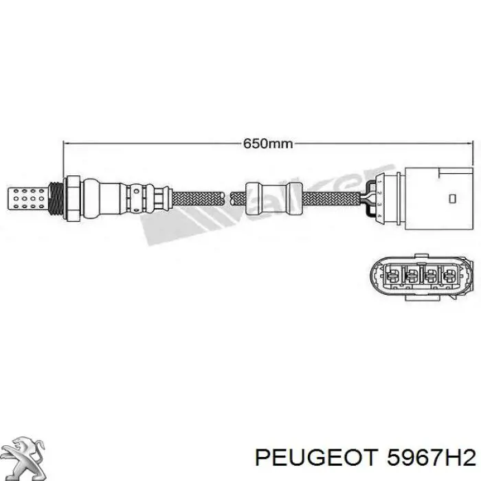 Juego de cables de encendido 5967H2 Peugeot/Citroen