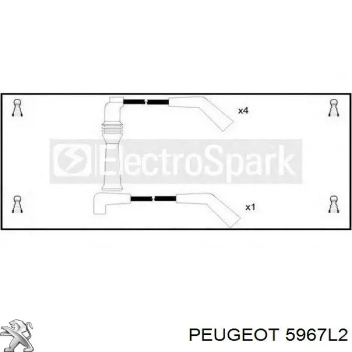 Купить 5967L2 Peugeot/Citroen Провода высокого напряжения