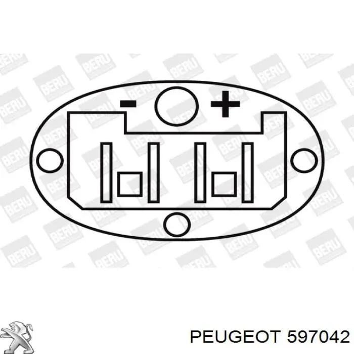 Катушка Peugeot/Citroen 597042