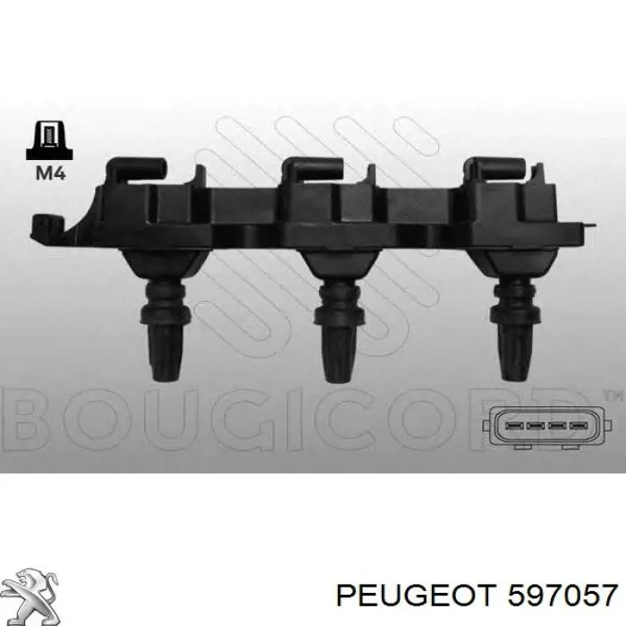 Купить 597057 Peugeot/Citroen Катушка зажигания