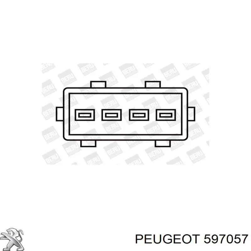 597057 Peugeot/Citroen Катушка зажигания