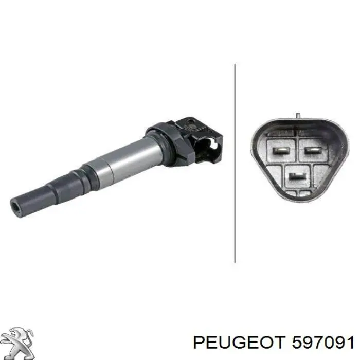 Купить 597091 Peugeot/Citroen Катушка зажигания