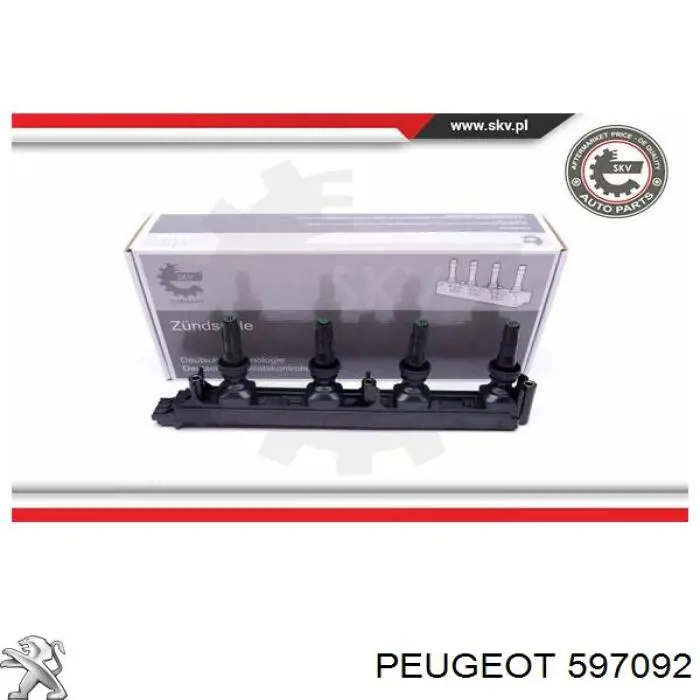Купить 597092 Peugeot/Citroen Катушка зажигания