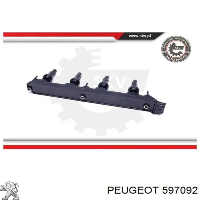 Катушка зажигания 597092 Peugeot/Citroen