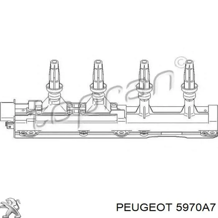 Купить 5970A7 Peugeot/Citroen Катушка зажигания