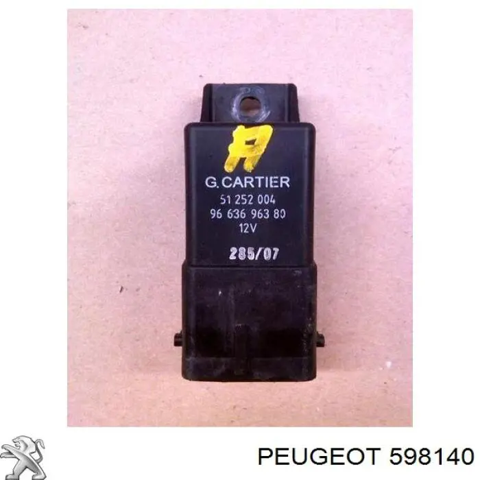 Купить 598140 Peugeot/Citroen Реле свечей накала
