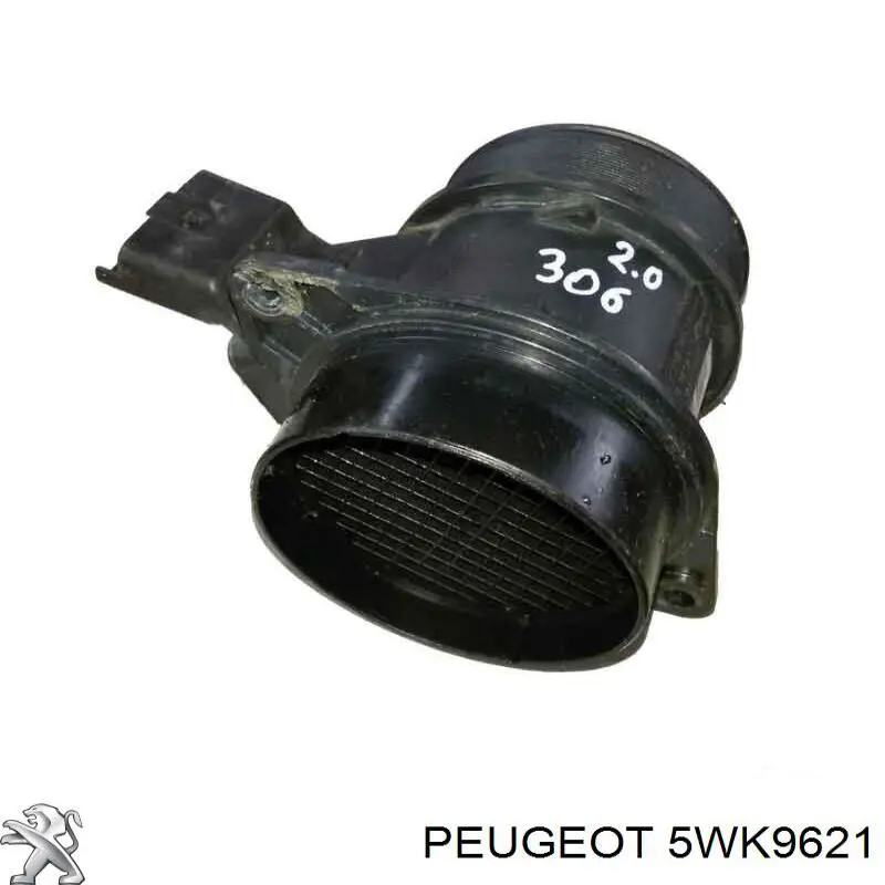 5WK9621 Peugeot/Citroen sensor de fluxo (consumo de ar, medidor de consumo M.A.F. - (Mass Airflow))