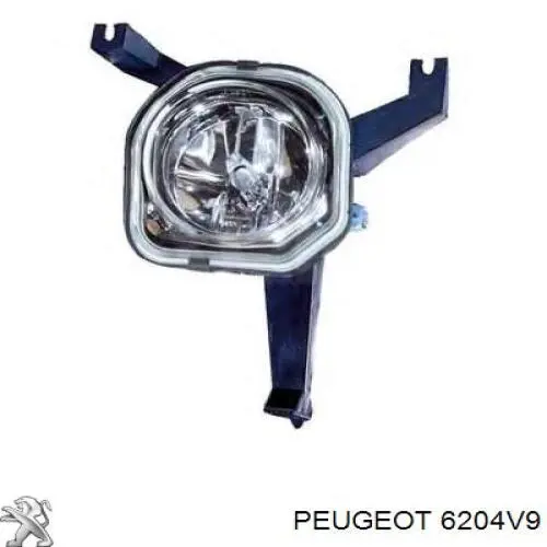 6204V9 Peugeot/Citroen Противотуманная фара левая