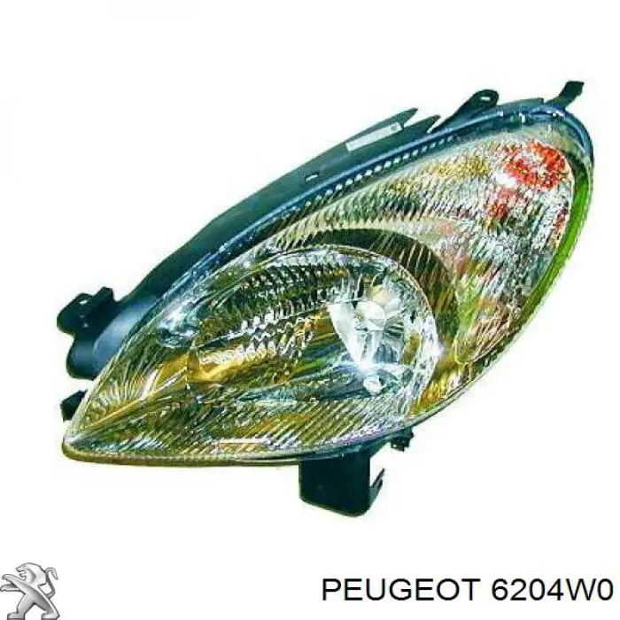 Левая фара 89300190 Peugeot/Citroen